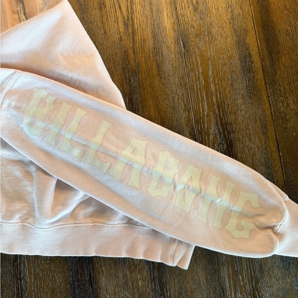 Billabong Light Pink and White Logo Crewneck Sweatshirt Size S - Picture 10 of 12